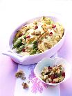 Spargel-Crespelle mit kalifornischen Waln�ssen