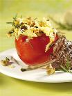 Lammkoteletts mit gratinierte Tomaten 