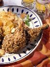 H�hnchenkeule mit Walnusspanade