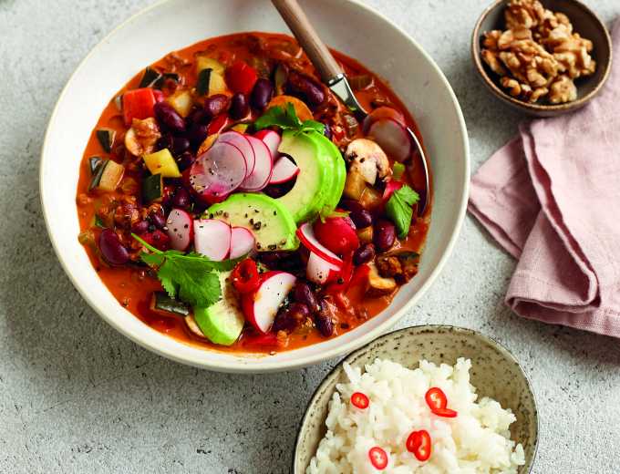 Veganes Walnuss-Chili