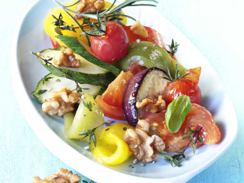 Kalter Walnuss-Ratatouille-Salat