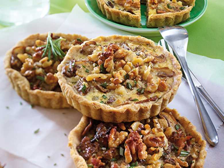 Pilz-Tartelettes mit Walnüssen