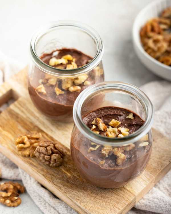 Zuckerfreies Walnuss-Schoko Mousse