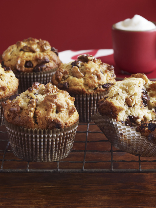 Schokoladen-Walnuss-Muffins