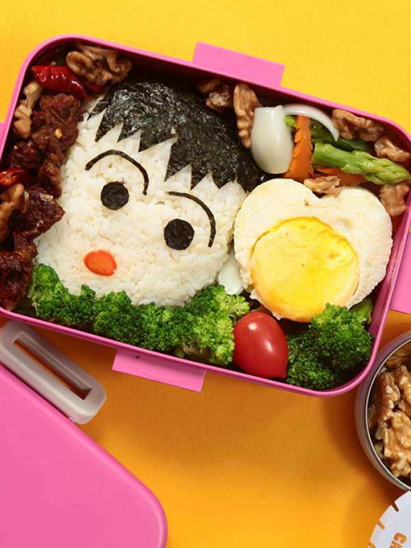 Spicy Beef-Bento mit Walnüssen