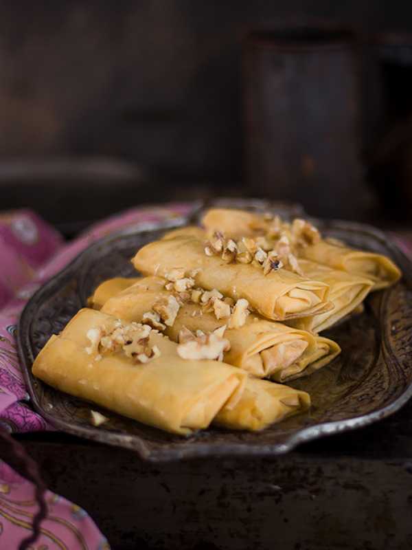 Süße Walnuss-Briouats