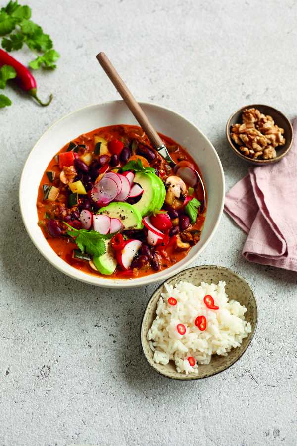 Veganes Walnuss-Chili