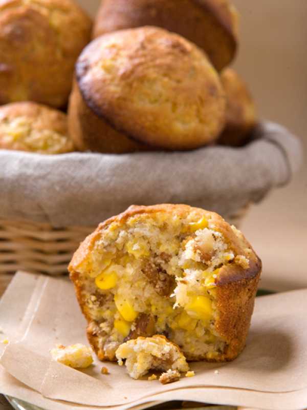 Walnuss-Mais-Muffins