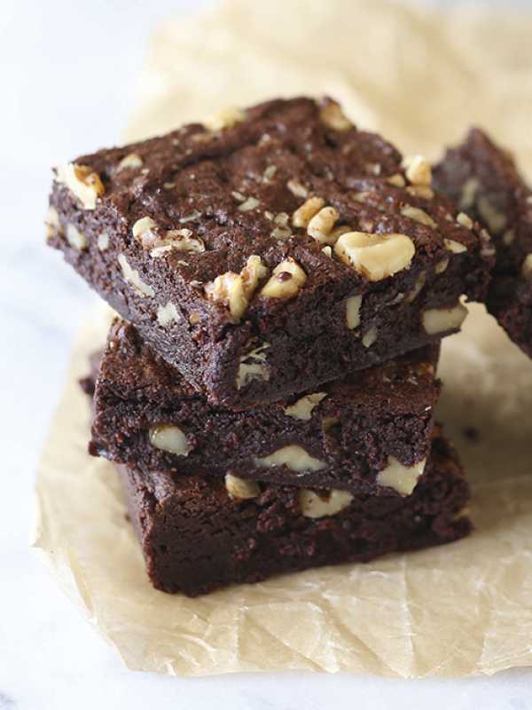 Walnuss Fudge Brownies