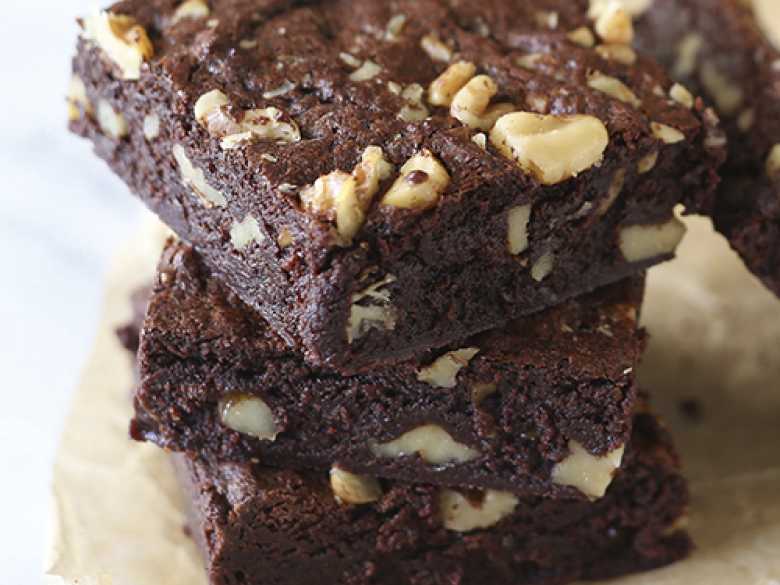 Walnuss Fudge Brownies